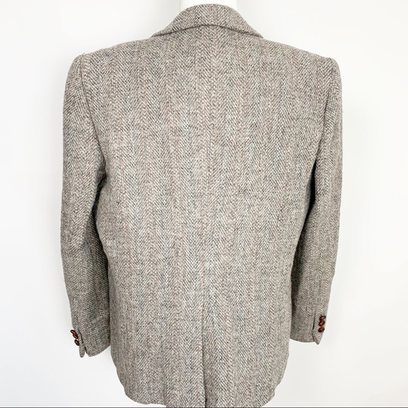 RICHARD EVANS Vintage Tweed Blazer Sz 14 - Picture 4 of 10